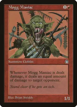 MTG - Mogg Maniac - Stronghold - X1 - (NM) - - Image 1