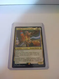 MTG Final Fantasy Wakka, Devoted Guardian 97 Rare With Topload Sleeve - Image 1