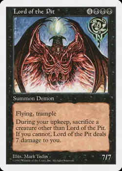MTG - Lord of the Pit - Fifth Edition - X1 - (LP) - - Image 1