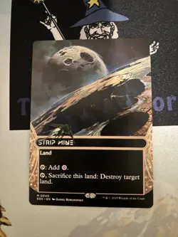 1x Strip Mine MTG Edge of Eternities: Stellar Sights Borderless Nonfoil NM - Image 1