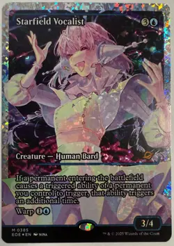 MTG EOE 0385 Starfield Vocalist - SHOWCASE FRACTURED FOIL - Edge of Eternities - Image 1