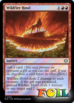 Wildfire Howl 0162 MTG Bloomburrow Uncommon NP Foil - Image 1