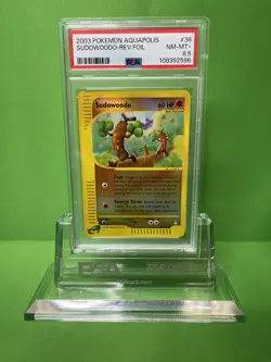 2003 POKEMON AQUAPOLIS 36 SUDOWOODO-REVERSE FOIL PSA 8.5 - Image 1
