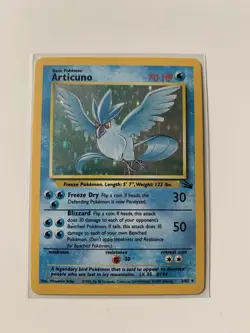 Articuno 2/62 Fossil Set Holo Rare Pokemon WOTC LP-NM - Image 1