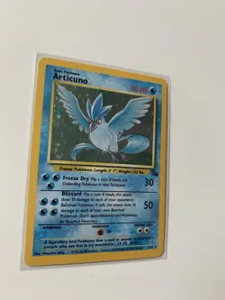 Articuno 2/62 Fossil Set Holo Rare Pokemon WOTC LP-NM - Image 2