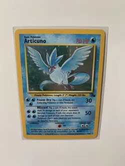 Articuno 2/62 Fossil Set Holo Rare Pokemon WOTC LP-NM - Image 3