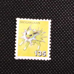 Jolteon No.135 Pokemon Stamp Rare Shogakukan Japanese Nintendo From Japan - Image 1