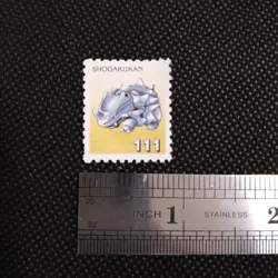Rhyhorn No.111 Pokemon Stamp Rare Shogakukan Japanese Nintendo From Japan - Image 2