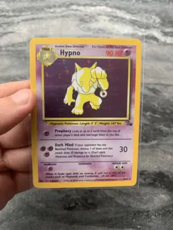Pokemon TCG - Hypno - 8/62 - Fossil Unlimited Holo Rare WOTC - NM - Image 1