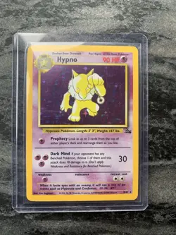 Pokemon TCG - Hypno - 8/62 - Fossil Unlimited Holo Rare WOTC - NM - Image 2