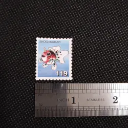Seaking No.119 Pokemon Stamp Rare Shogakukan Japanese Nintendo From Japan - Image 2