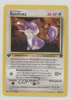 Rattata German 1st Ed. Pokemon Team Rocket #66 2000 15fy - Image 1