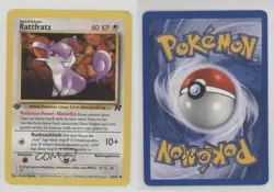 Rattata German 1st Ed. Pokemon Team Rocket #66 2000 15fy - Image 3