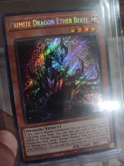 Yugioh Primite Dragon Ether Beryl BLMM-EN130 Secret Rare 1st Edition Mint - Image 1