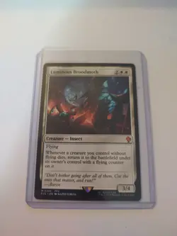 MTG Final Fantasy Luminous Broodmoth 246 Mystic With Topload Sleeve - Image 1