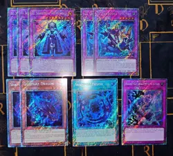 YUGIOH El Shaddoll Construct Winda Dragon Fusion Shadow Games Platinum Secret NM - Image 1
