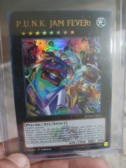 Yugioh P.U.N.K. JAM FEVER! - BLMM-EN051 1st Edition Holo Foil Ultra Rare Mint - Image 1