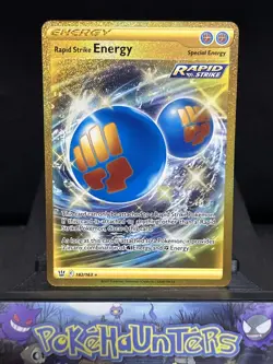Pokemon Card Full Rapid Strike Energy 182/163 Battle Styles Secret Rare Art NM - Image 1
