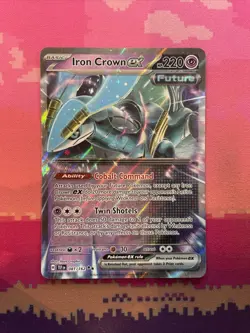 Pokemon Card Iron Crown ex 081/162 Double Rare Temporal Forces Near Mint - Image 1