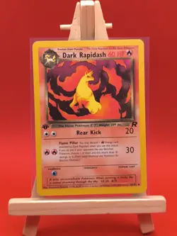Dark Rapidash 44/82 Team Rocket 1st Edition Vintage Pokemon Card - Image 2