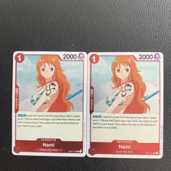 OP01-016 Nami | x2 | English One Piece TCG Card Romance Dawn - Image 1