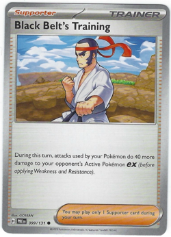 Black Belt's Training #099/131 SV: Prismatic Evolutions Common - Pokemon - Image 1