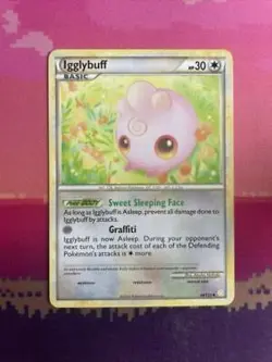 Pokemon Card Igglybuff HeartGold SoulSilver Uncommon 44/123 Near Mint - Image 1