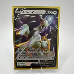 Pokemon TCG SWSH Brilliant Stars Arceus v Card 122/172 Near Mint Condition - Image 1