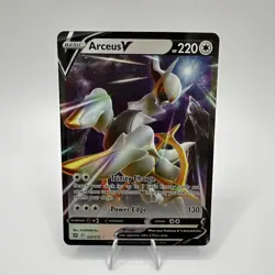 Pokemon TCG SWSH Brilliant Stars Arceus v Card 122/172 Near Mint Condition - Image 3