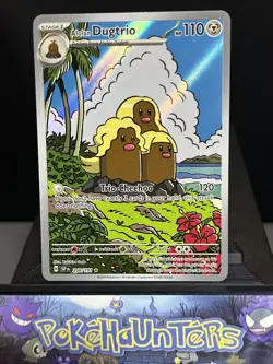 Pokemon Card Alolan Dugtrio 208/191 Illustration Rare Surging Sparks Near Mint - Image 1