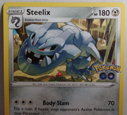 Pokemon TCG Card Steelix Pokemon GO 044/078 Stage 1 Regular Uncommon HP 180 NM - Image 2