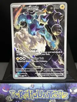 Pokemon Card Thundurus SVP 209 Black Star Promo Black Bolt Near Mint - Image 1