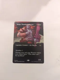 Zurgo, Thunder's Decree (Borderless) Tarkir: Dragonstorm Regular NM MTG - Image 1