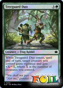 Treeguard Duo 0200 MTG Bloomburrow Common NP Foil - Image 1