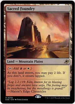 MTG Edge Of Eternities Sacred Foundry (Rare) - Image 1