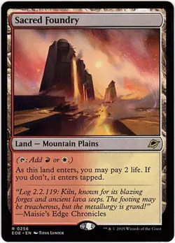 MTG Edge Of Eternities Sacred Foundry (Rare) - Image 1