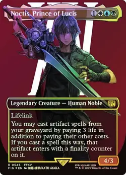 Noctis, Prince of Lucis (Surge FOIL) - NM -Magic the Gathering (MTG) - FIN #546 - Image 1