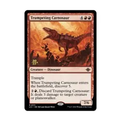WOTC MtG Prerelease Promos Trumpeting Carnosaur (R) (Foil) NM - Image 1