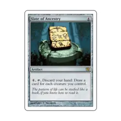 WOTC MtG 9th Ed Slate of Ancestry (R) (Foil) Fair - Image 1