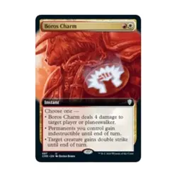 WOTC MtG Commander Legends Boros Charm (Extended Art) (U) (Foil) NM - Image 1