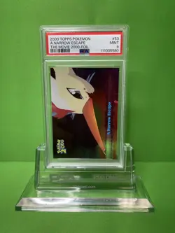 2000 TOPPS POKEMON THE MOVIE 2000 53 A NARROW ESCAPE FOIL PSA 9 - Image 1