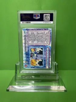 2000 TOPPS POKEMON THE MOVIE 2000 49 WAS THIS TRIP REALLY NECESSARYU FOIL PSA 8 - Image 2