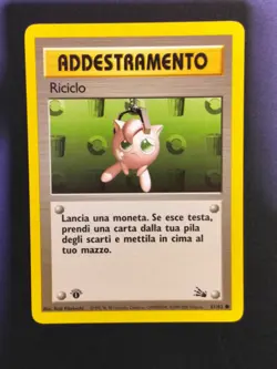Riciclo (Trainer) 1 ED 61/62 Fossil Prima Edizione ITA - Carta Pokemon Italiano - Image 1