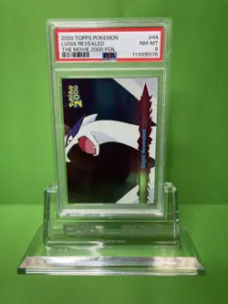 2000 TOPPS POKEMON THE MOVIE 2000 44 LUGIA REVEALED FOIL PSA 8 - Image 1