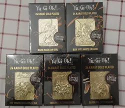 5x YuGiOh 24 Karat Blue eyes dark magician girl egyptian god Fanattik Limited - Image 1