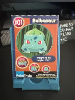 Pokemon Poketrivia 1999 Promo Card - Bulbasaur #01 - Image 1