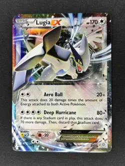 Lugia EX 68/98 - XY Ancient Origins Holo Ultra Rare Pokemon Card - MP/LP - Image 1