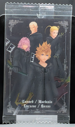 LUXORD LARXENE ROXAS Kingdom Hearts Wafer Card BANDAI Disney Japanese #019 0728 - Image 1