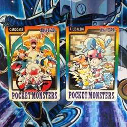 Pokemon Card 1997 Cecklist Special Carddass No. 000 Set of 2 Japanese Bandai - Image 1