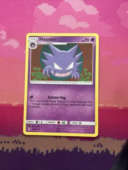 Pokemon Card Haunter Unbroken Bonds Rare 69/214 Near Mint - Image 1
